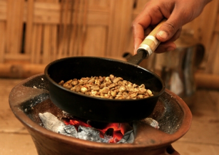 Coffee roasting, Nazareth, Ethiopia.